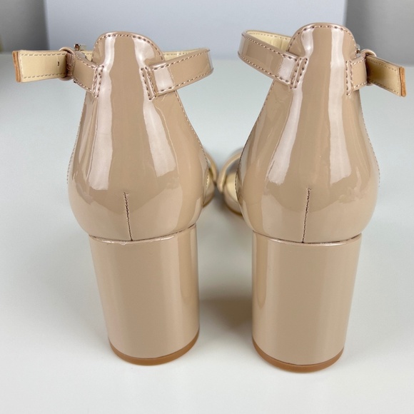 NEW Nine West Sandy Taupe Neutral Open Toe Heels Women's Size 8.5M - Picture 5 of 10